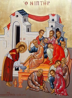 "Ο Νιπτήρ" εικόνα στον Άγιο Προκόπιο, Μετόχι της Ιεράς Μονής Κύκκου